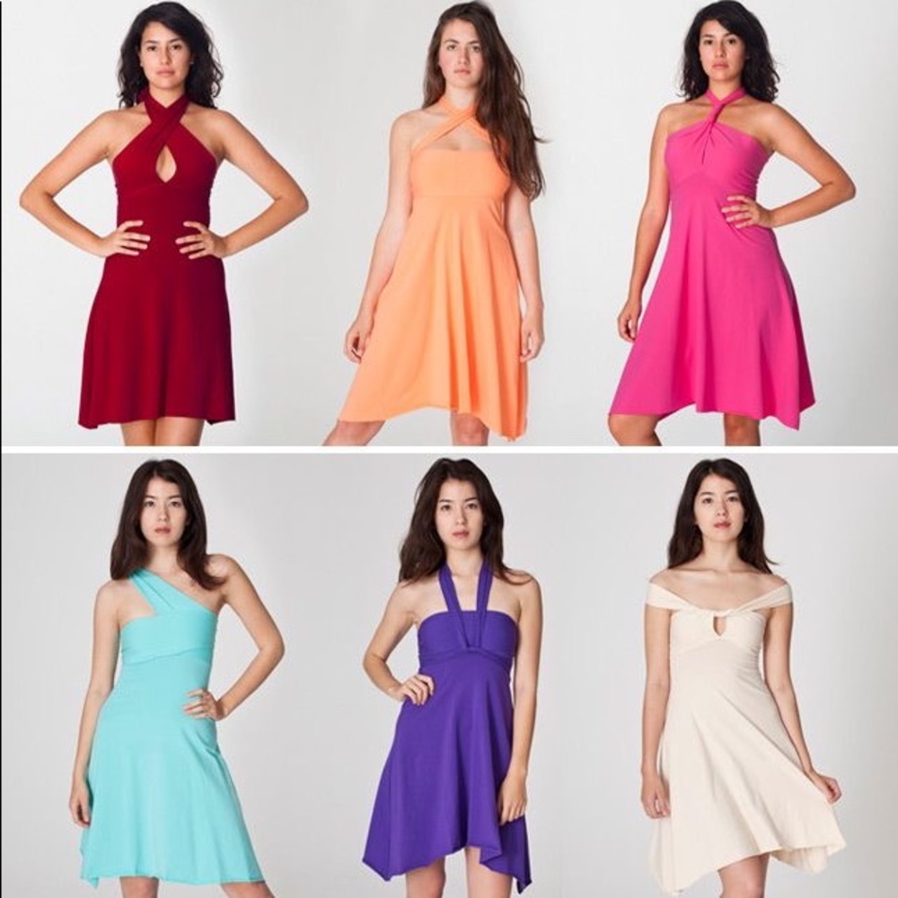 American Apparel multi-way flare dress